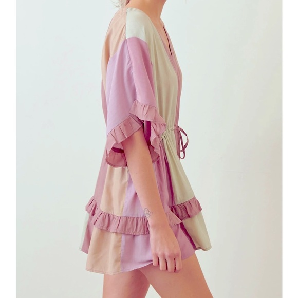 Storia Colorblock Ruffle Romper - Picture 3 of 7